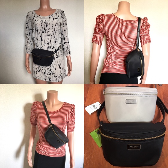 🎁 NWT Kate Spade Black Dawn Belt Bag Fanny Pack - Picture 8 of 8